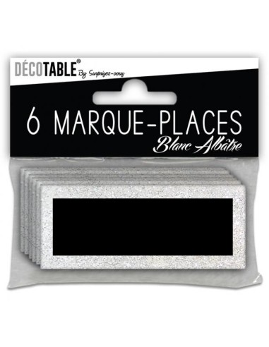 6 marques places paillettes