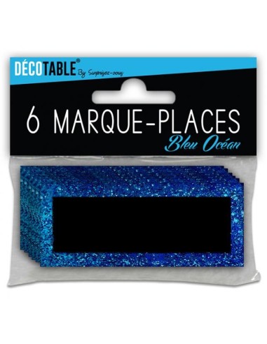 6 marques places paillettes