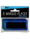 6 marques places paillettes