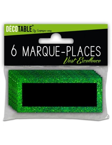 6 marques places paillettes