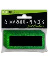 6 marques places paillettes