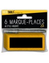 6 marques places paillettes avec stylo