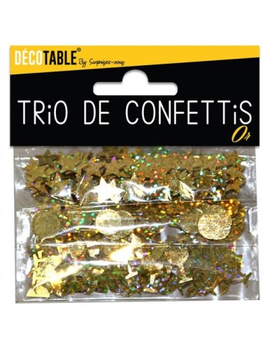 Trio de confettis