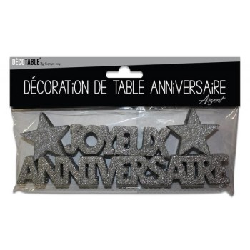 Décoration de table Joyeux Anniversaire