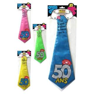Cravate dédicace anniversaire 50 ans