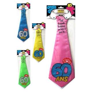 Cravate dédicace anniversaire 60 ans
