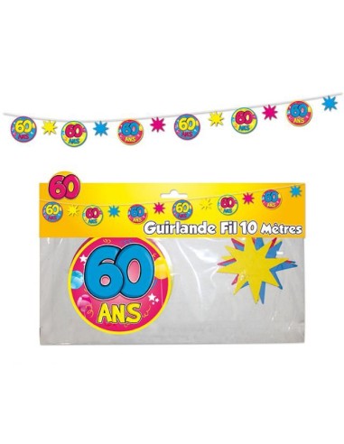 Guirlande fil 60 ans