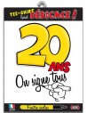 T-shirt dédicace anniversaire 20 ans