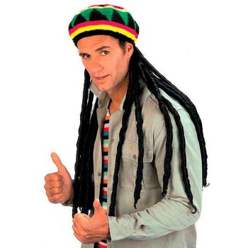 Bonnet rasta avec dreadlocks