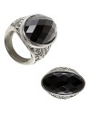 Bague gothique diamant noir