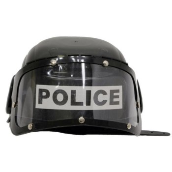 Casque police avec visière rabattable