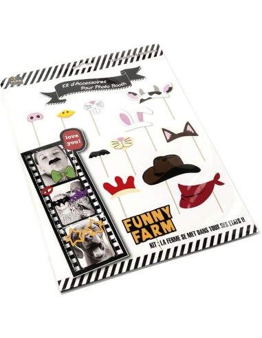 Kit accessoires ferme photo booth