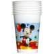 8 gobelets plastique Mickey Mouse