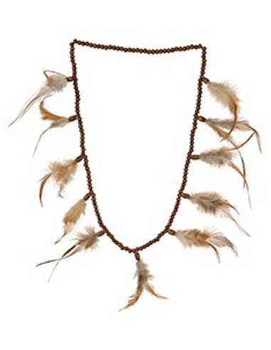 Collier indien à plumes