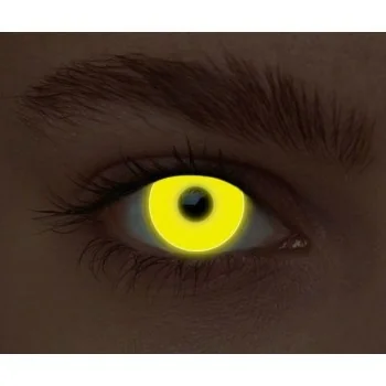 Lentilles néon jaune