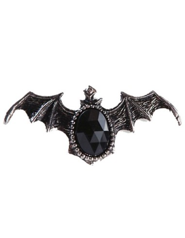 Bague diamant noir chauve-souris