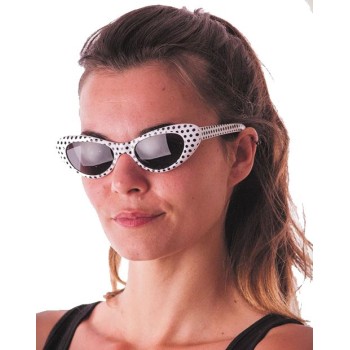 Lunettes pin'up à pois