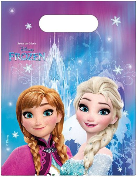 6 sachets anniversaire "La reine des neiges"