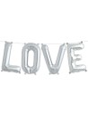 Ballons lettres Love argent