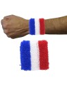 2 poignets tennis drapeau France