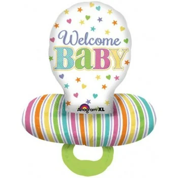 Ballon tétine Welcome Baby