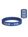 6 bracelets bleus Team EVG