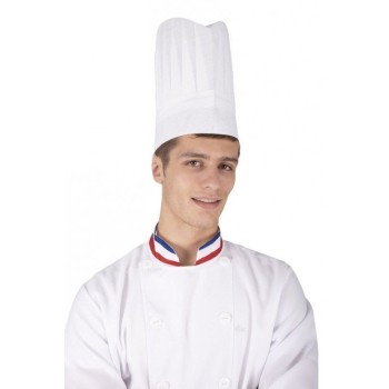 Toque de cuisinier blanche