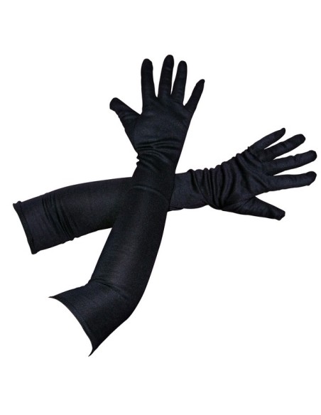 Gants longs noirs 60cm