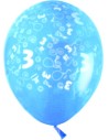 Sachet de 10 ballons chiffre 3