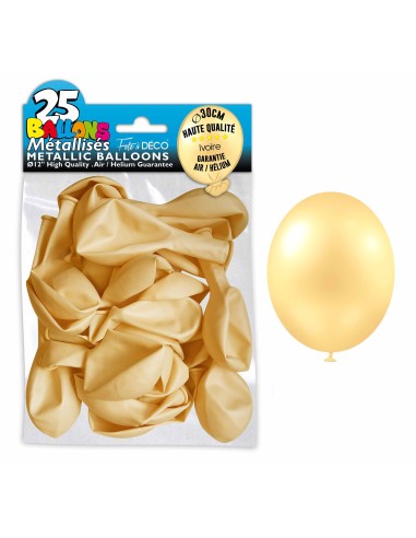 25 ballons métal