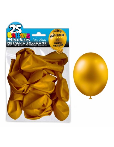 25 ballons métal