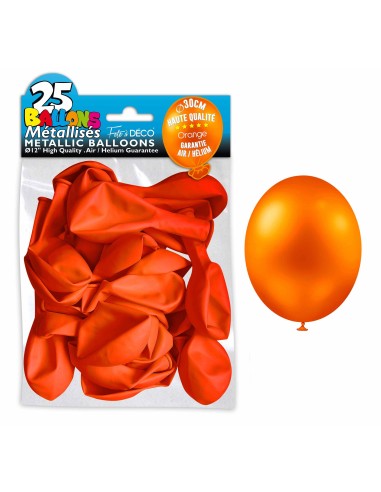 25 ballons métal