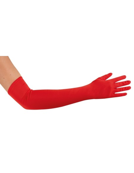 Gants longs rouges 60cm