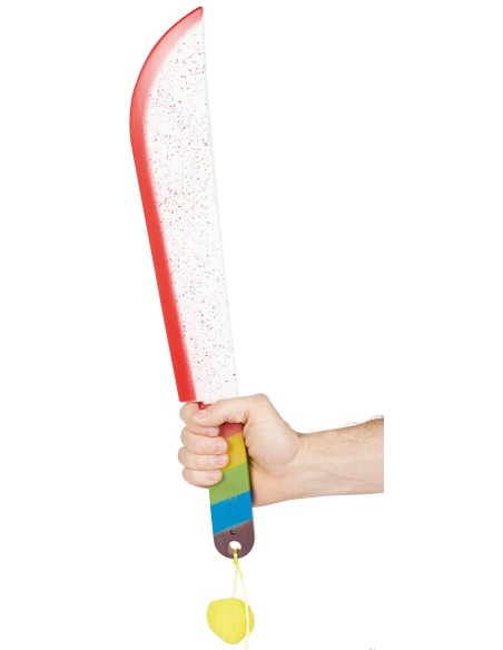 Machette de clown ensanglantée 55 cm