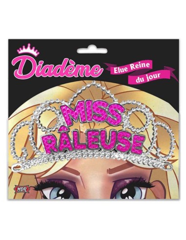 Diadème Miss raleuse fuchsia