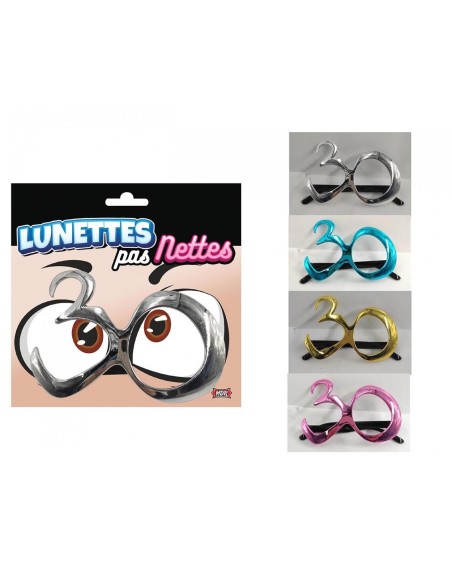 Lunettes 30 ans métalliques