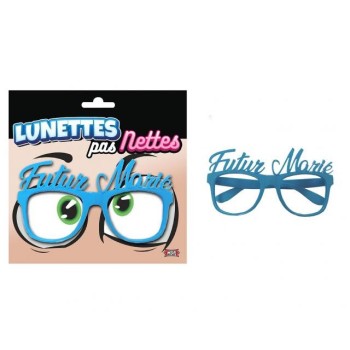 Lunettes futur marié bleues