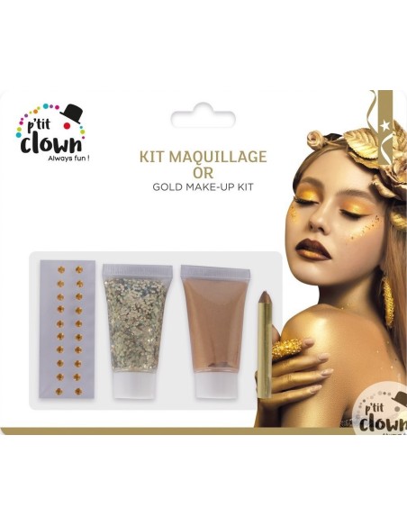 Kit maquillage or