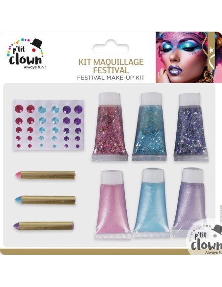 Kit maquillage paillettes festival