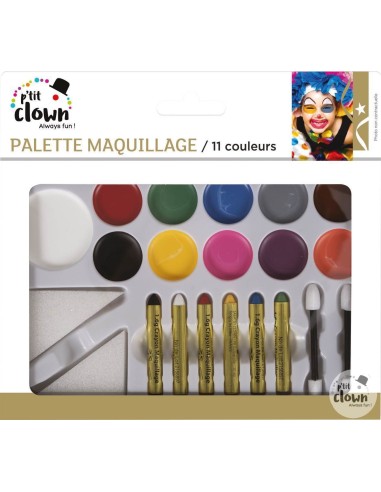 Palette maquillage fard gras 11 couleurs