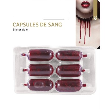 6 capsules de sang