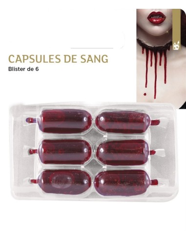 6 capsules de sang