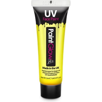 Crème visage fluo jaune néon UV