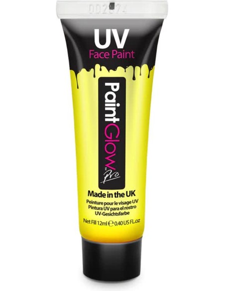 Crème visage fluo jaune néon UV