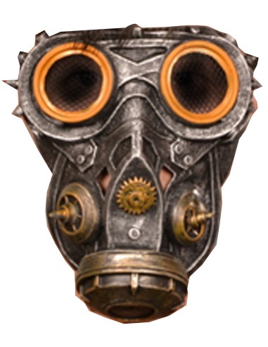 Masque à gaz steampunk latex