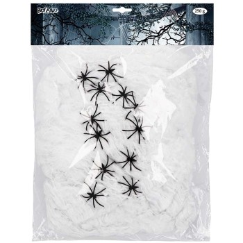 Toile blanche avec araignées 250g