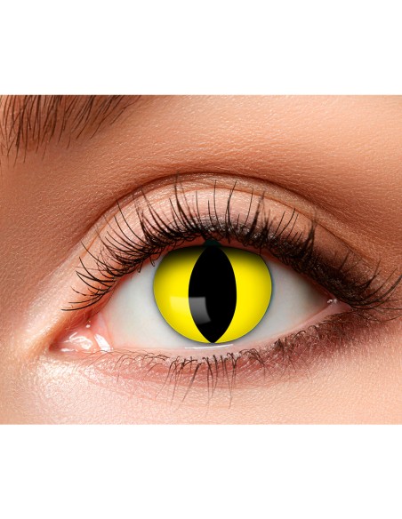 Lentilles oeil de chat jaune