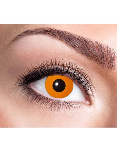 Lentilles Halloween orange