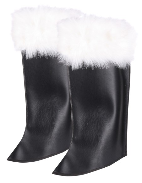 Surbottes Père Noël noire avec poils blancs