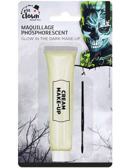 Maquillage phosphorescent avec pinceau